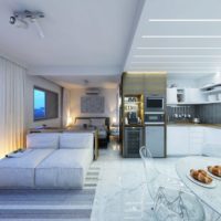 bright apartment design 33 m2