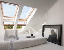 photo of the attic bedroom