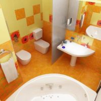 Toilette et bidet dans la salle de bain combinée