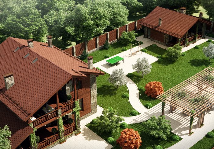 Un exemple de l'aménagement d'une zone de chalets d'été de 6 acres