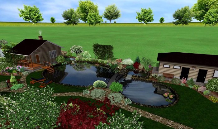 Projet d'aménagement paysager de site étroit