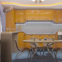 version d'une image inhabituelle de design d'intérieur de salle à manger