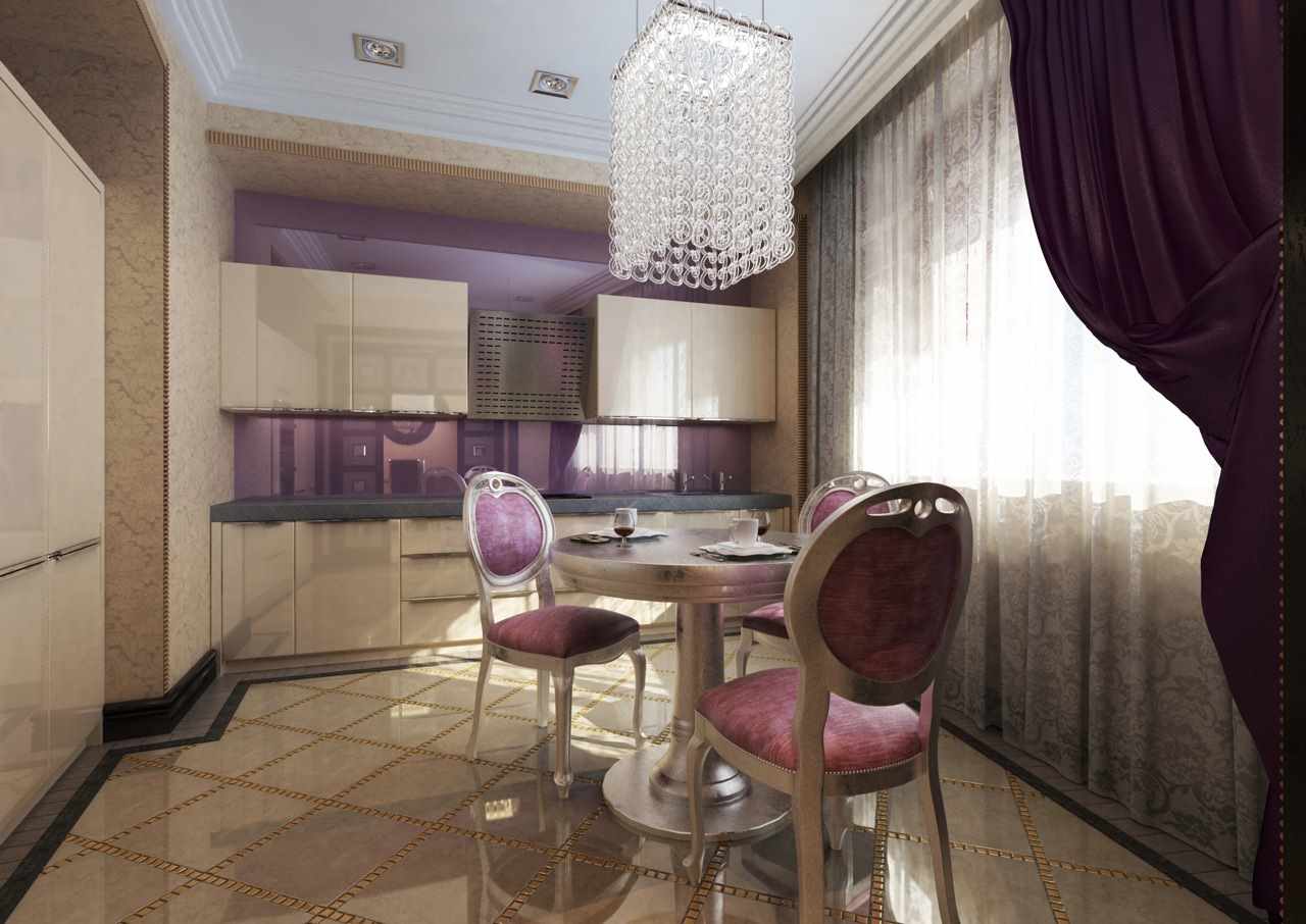 Un exemple d'un beau design d'intérieur de salle à manger