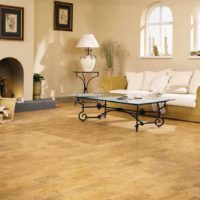 idea of using cork in the interior of the apartment photo