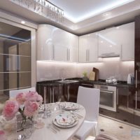 Un exemple de projet de design de cuisine photo légère