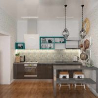 Un exemple de projet photo de style de cuisine insolite