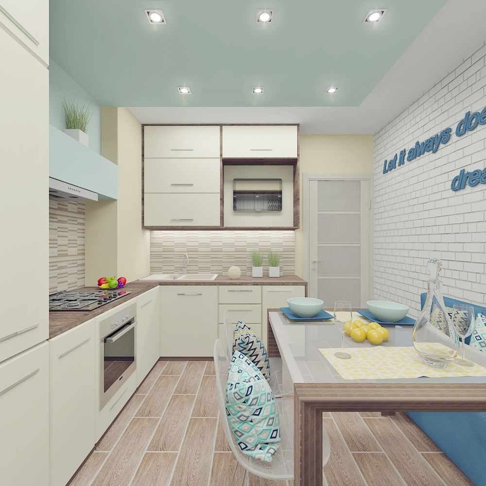 variante d'un beau design d'intérieur de cuisine