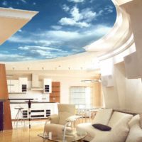 version du beau style de l'image du plafond de la cuisine