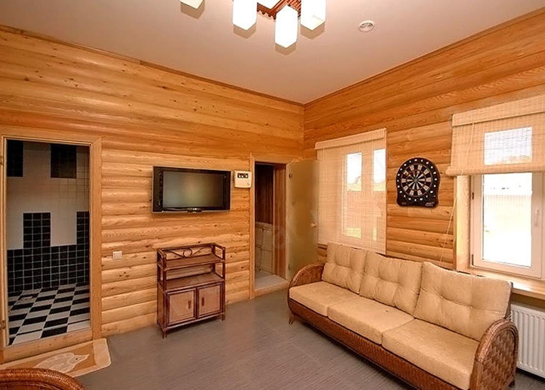 Block house in the interior of a private house