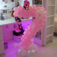 Balloon number for baby's birthday
