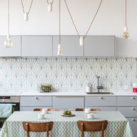 White loft style kitchen