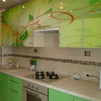 Sertie de façades vertes brillantes