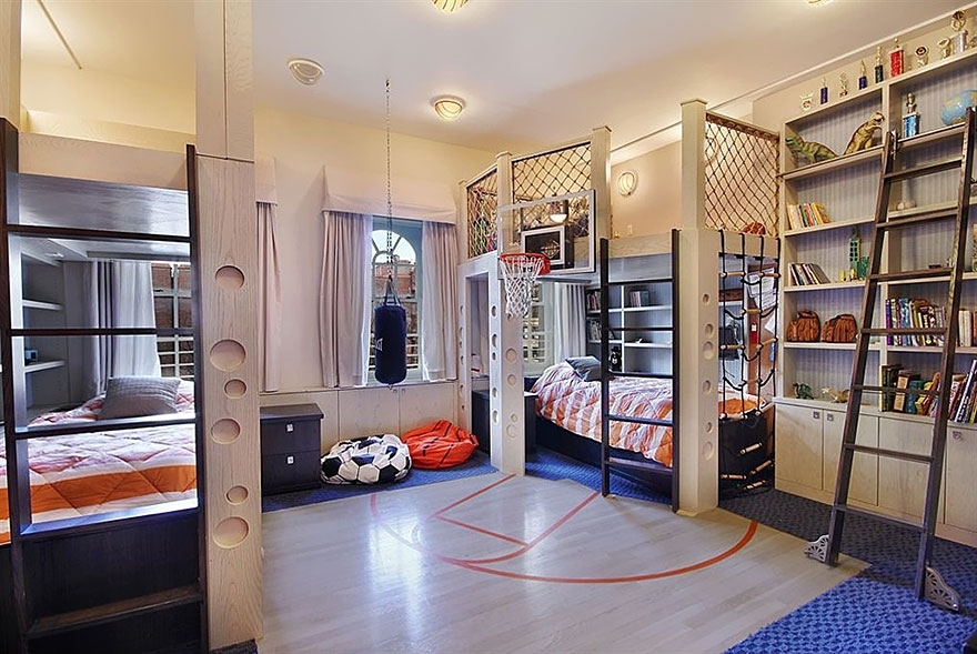 Room decoration for a young basketball player