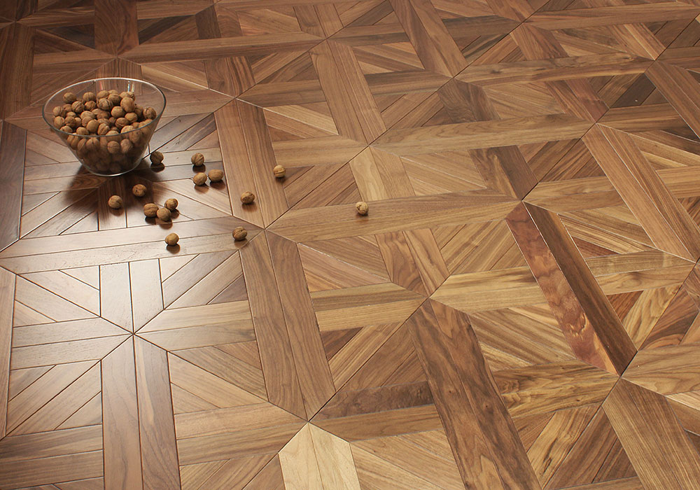 Photo of modular parquet on the living room floor