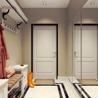 White door with black platbands