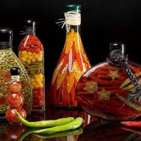 Food in the interior decoration