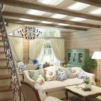 Design a small living room with stairs