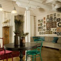 Dark brown round table