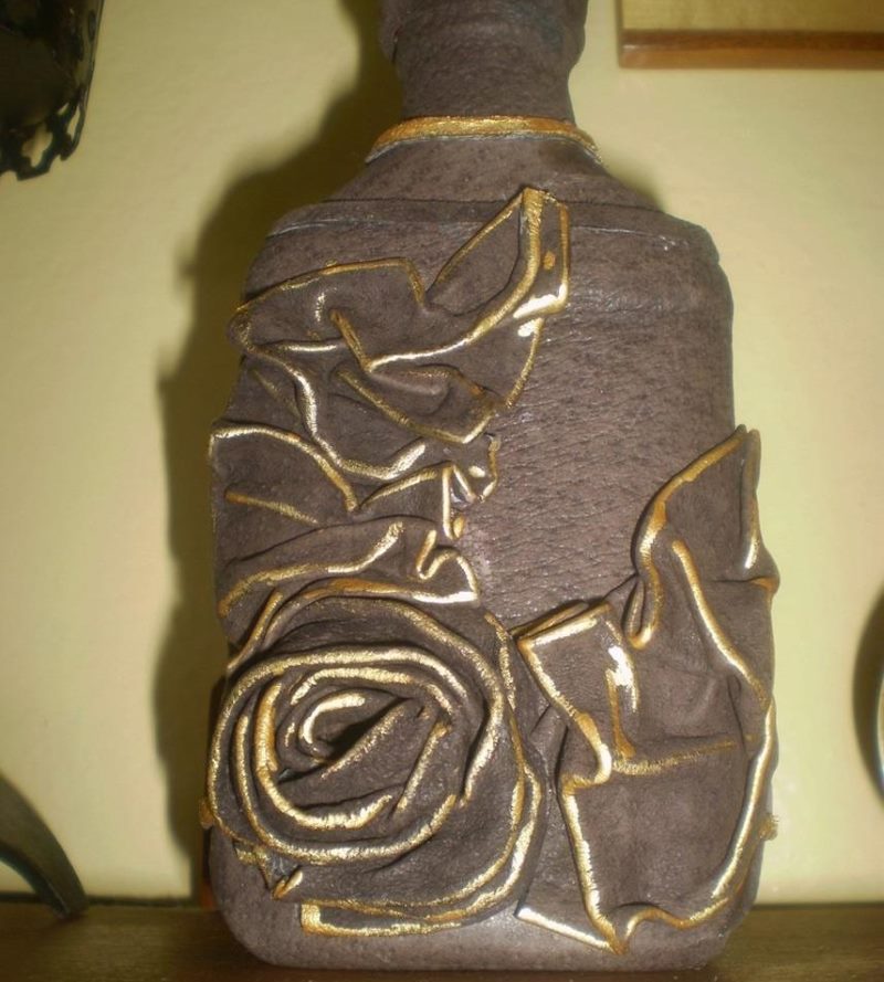 Beautiful DIY bottle decor