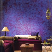 Décoration murale en stuc texturé