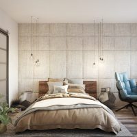 Lit bas avec oreillers décoratifs