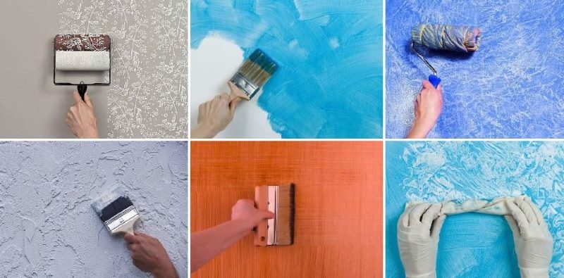 Méthodes pour la peinture de texture des murs