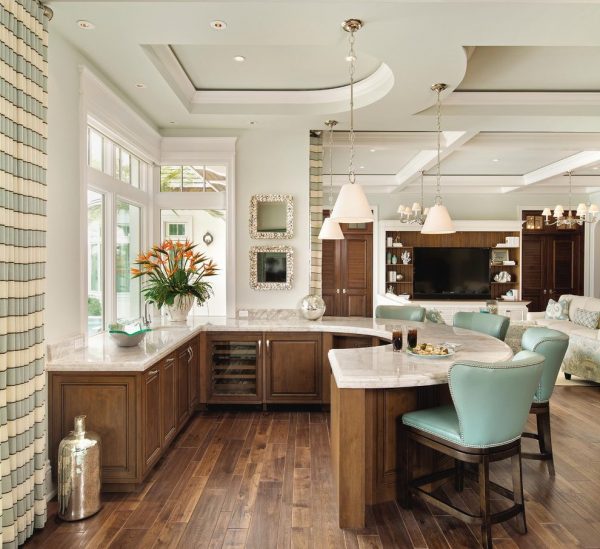 comptoir de cuisine avec fonction table