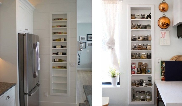 Niche in the interior of the kitchen.