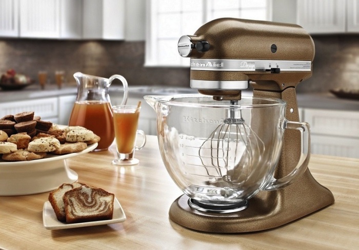 Mixer work in the kitchen.