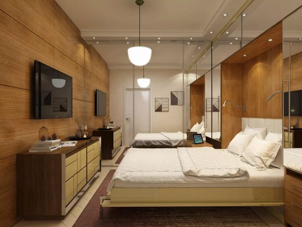 While high-tech plastics were clearly popular in the 70s, teak and pine furniture were found.